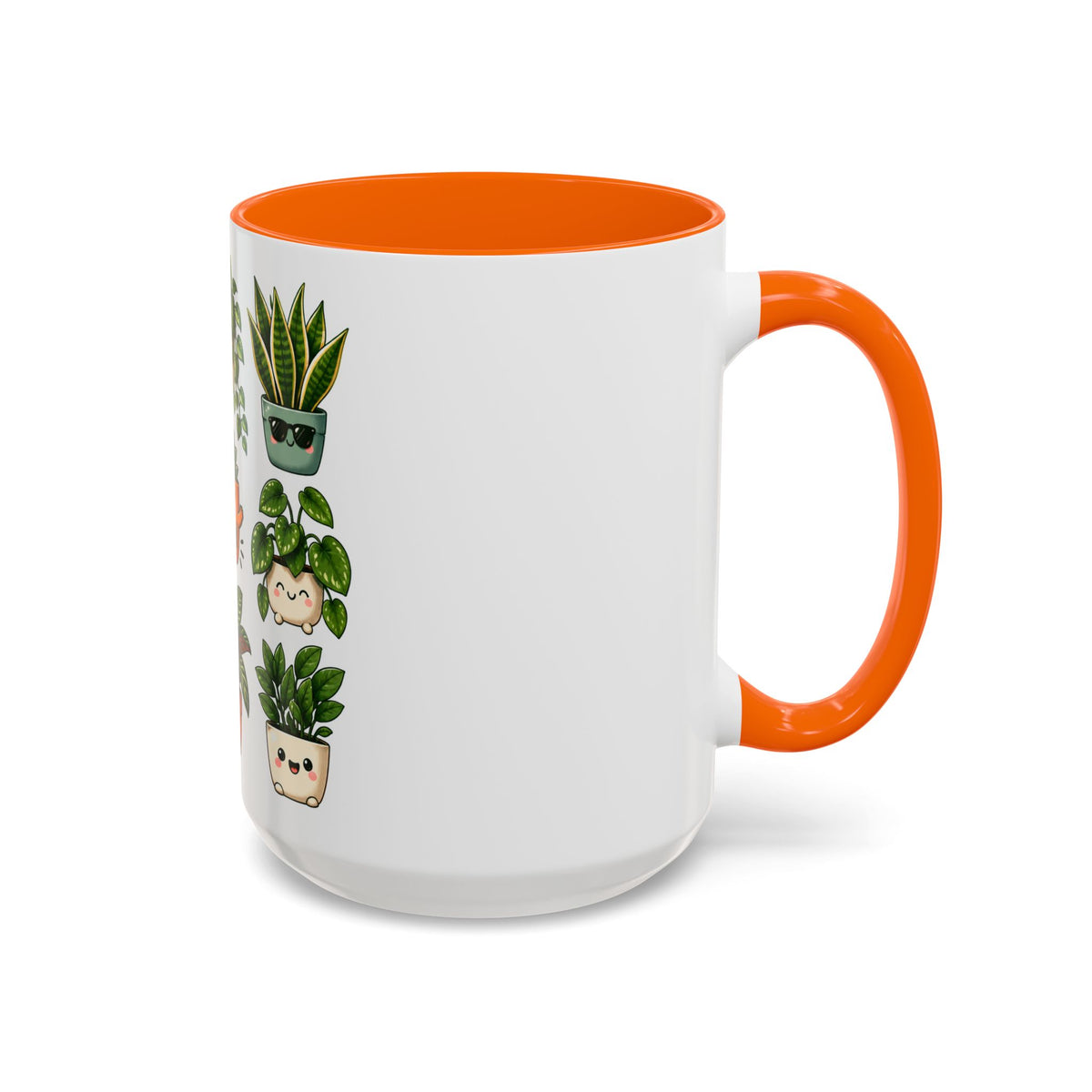 Cute Plant Lover Coffee Mug – Whimsical Succulent and Houseplant Design