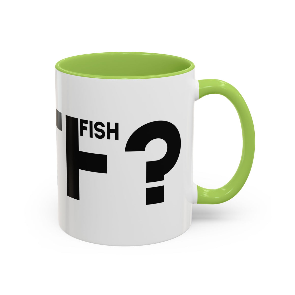 What the F? Fish Pun Coffee Mug