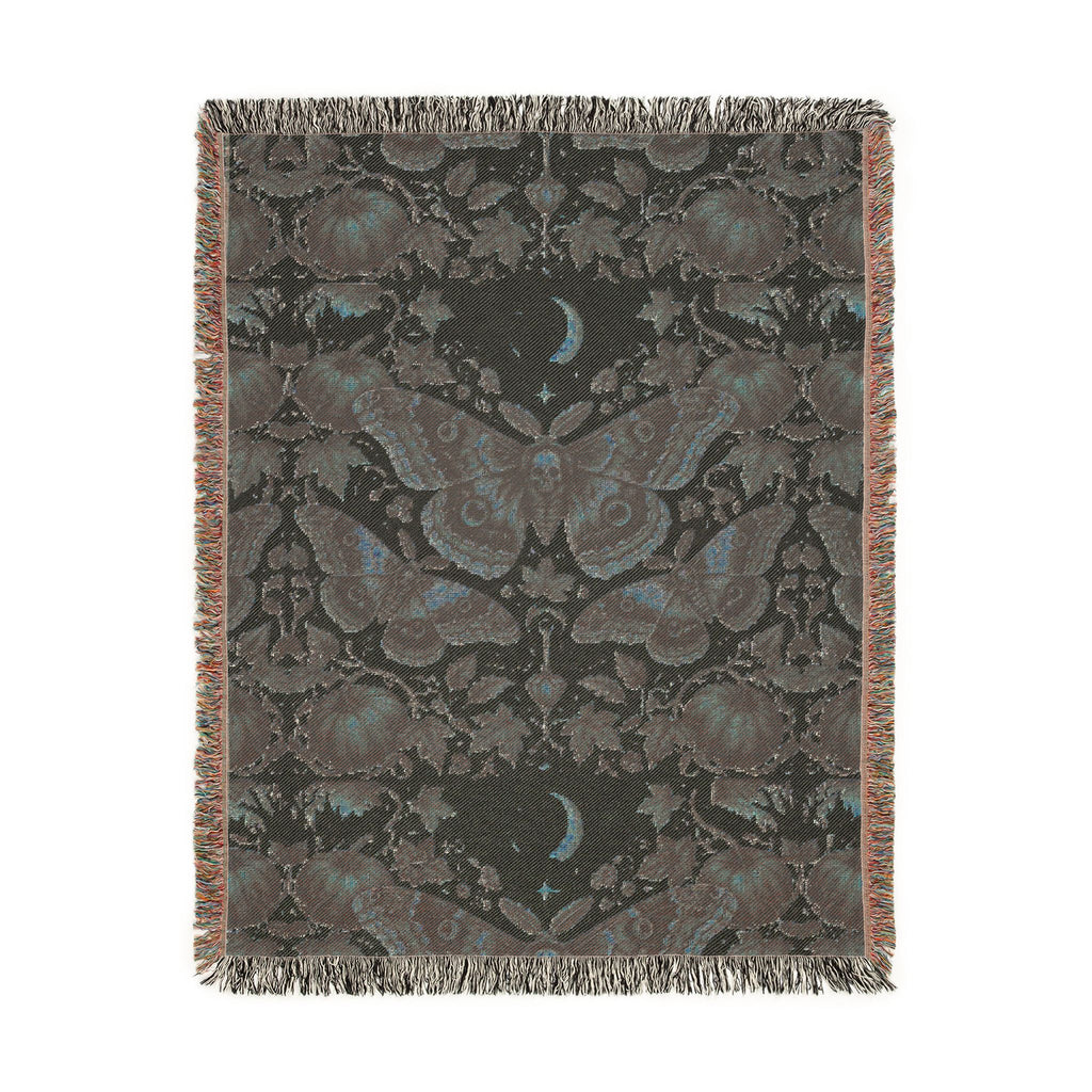 Vintage Botanical Butterfly Woven Blanket
