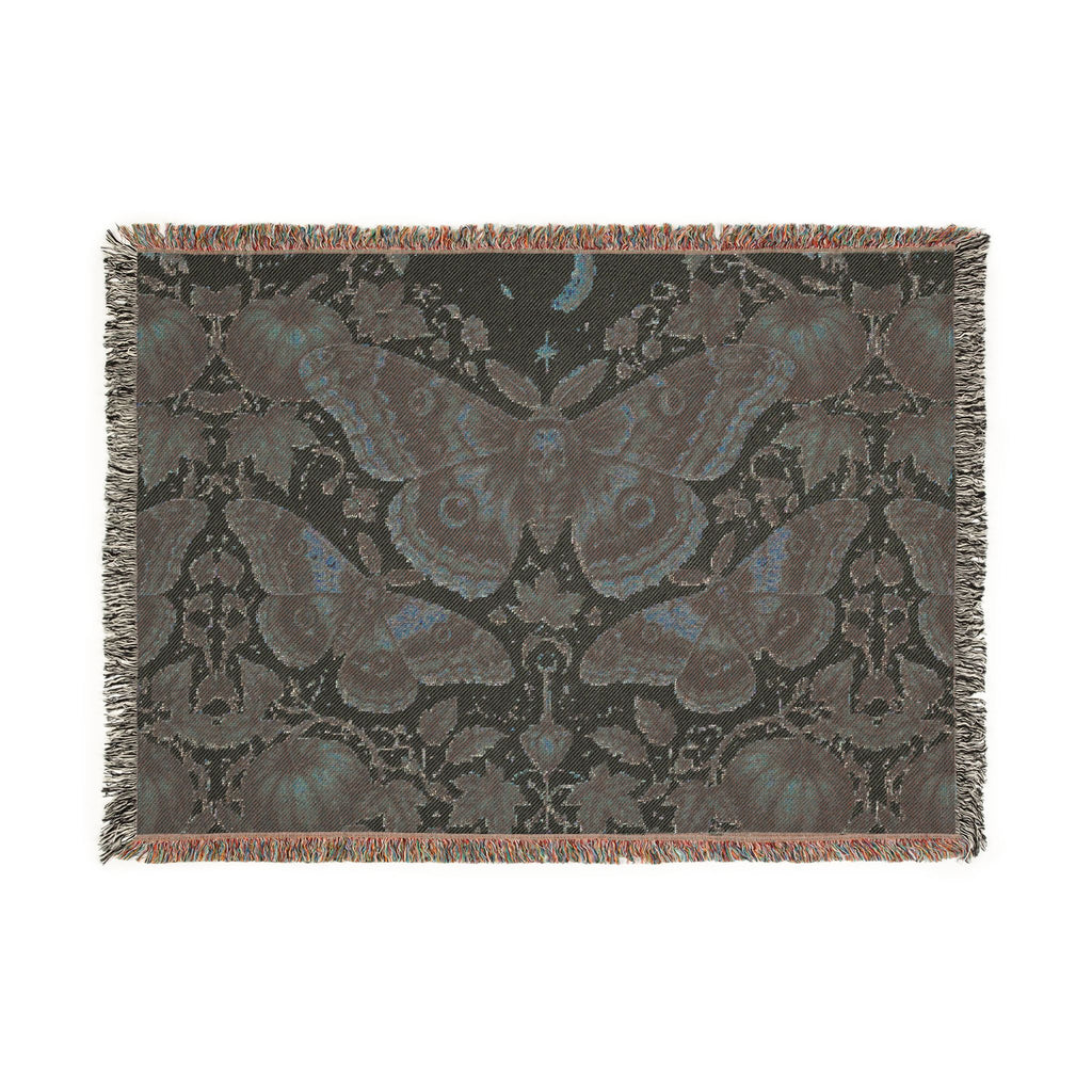 Vintage Botanical Butterfly Woven Blanket