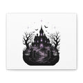 Gothic Haunted Castle Halloween Canvas Wall Art