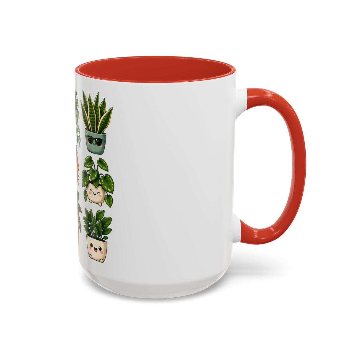 Cute Plant Lover Coffee Mug – Whimsical Succulent and Houseplant Design