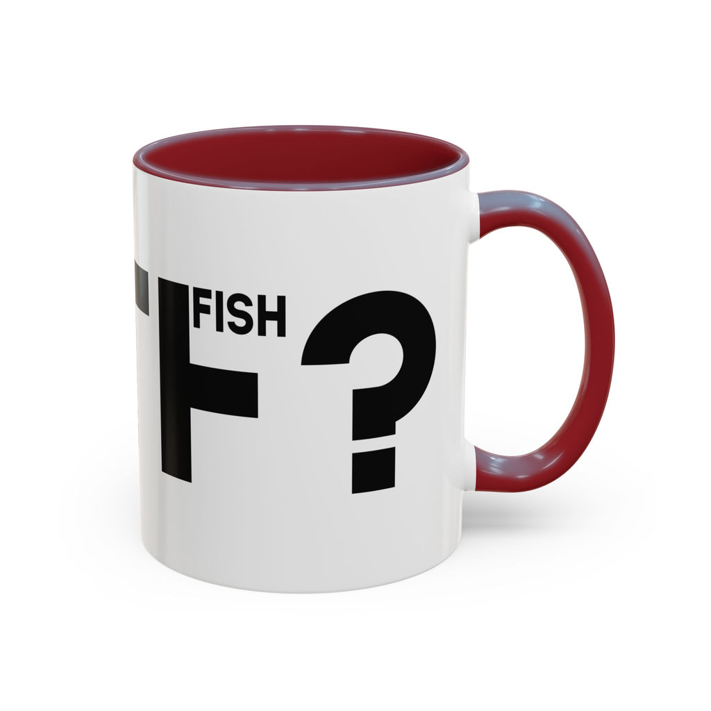 What the F? Fish Pun Coffee Mug