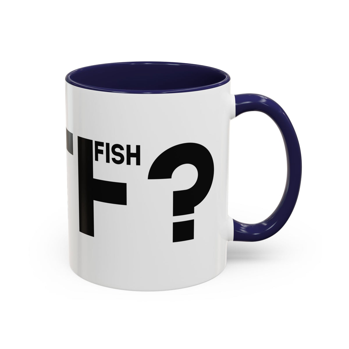 What the F? Fish Pun Coffee Mug