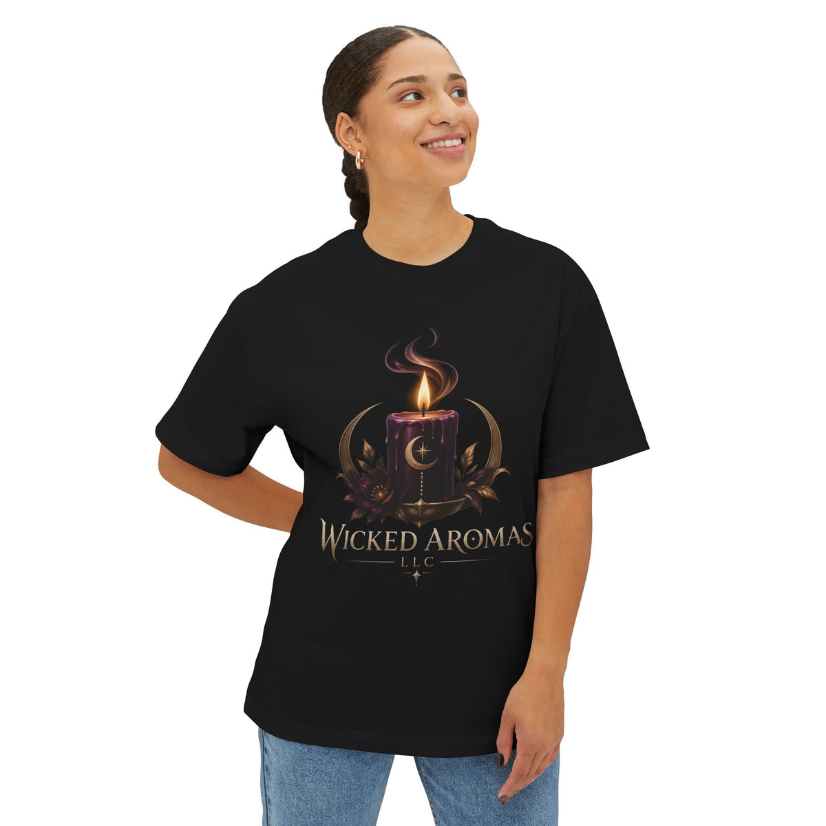 Wicked Aromas Gothic Candle Graphic T-Shirt