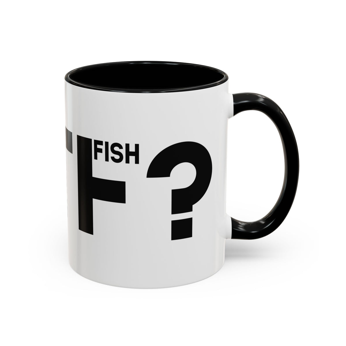 What the F? Fish Pun Coffee Mug