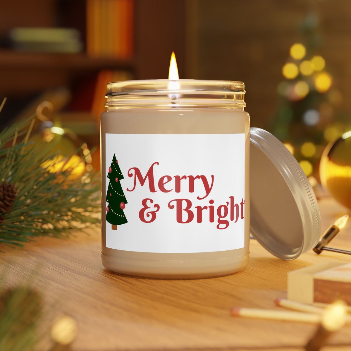 Merry & Bright Christmas Scented Soy Candle