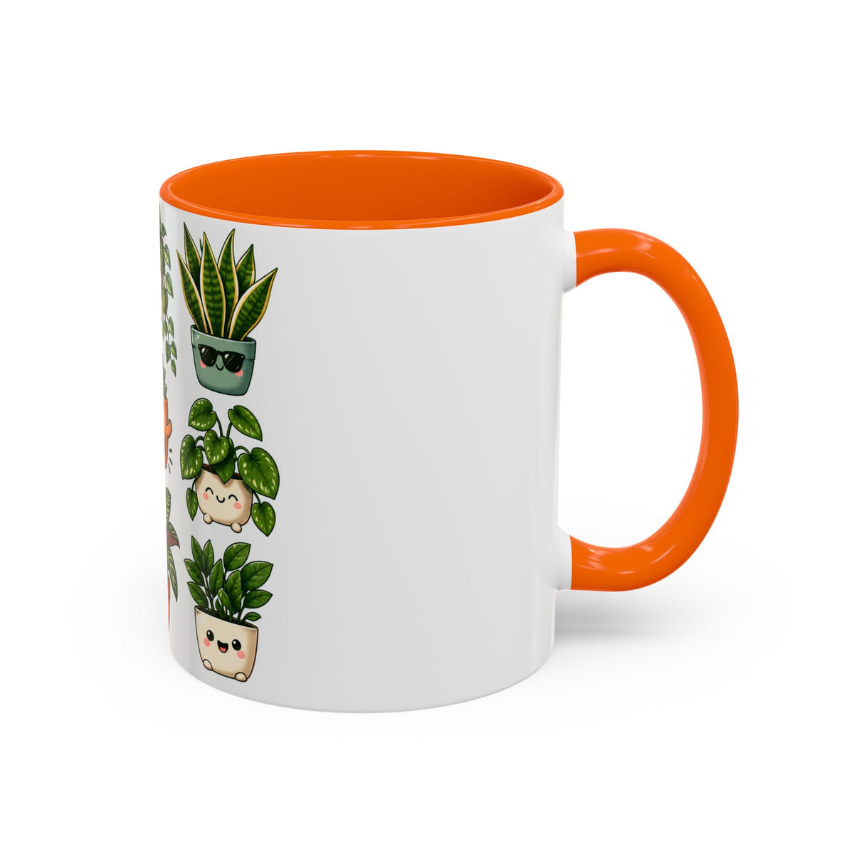 Cute Plant Lover Coffee Mug – Whimsical Succulent and Houseplant Design