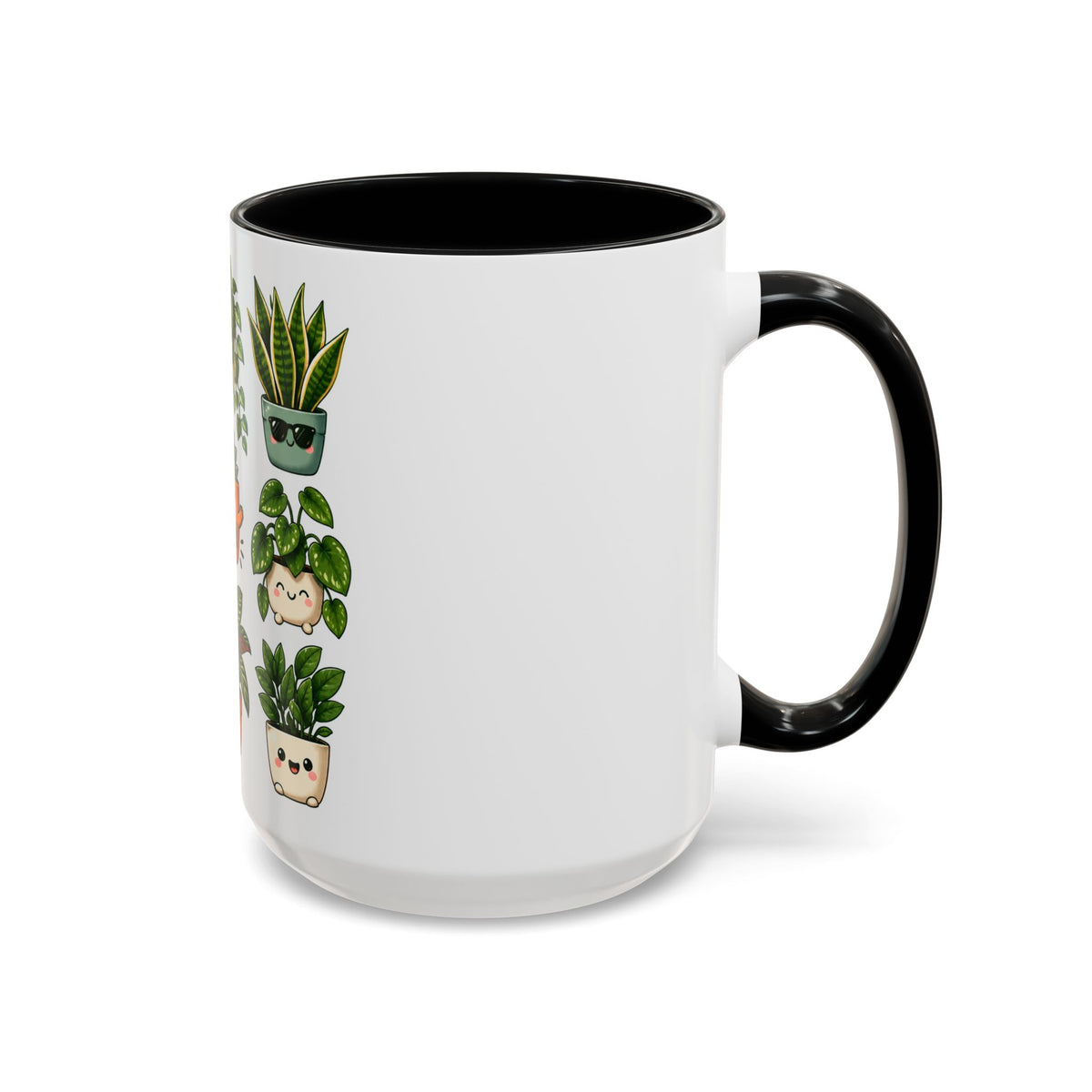 Cute Plant Lover Coffee Mug – Whimsical Succulent and Houseplant Design