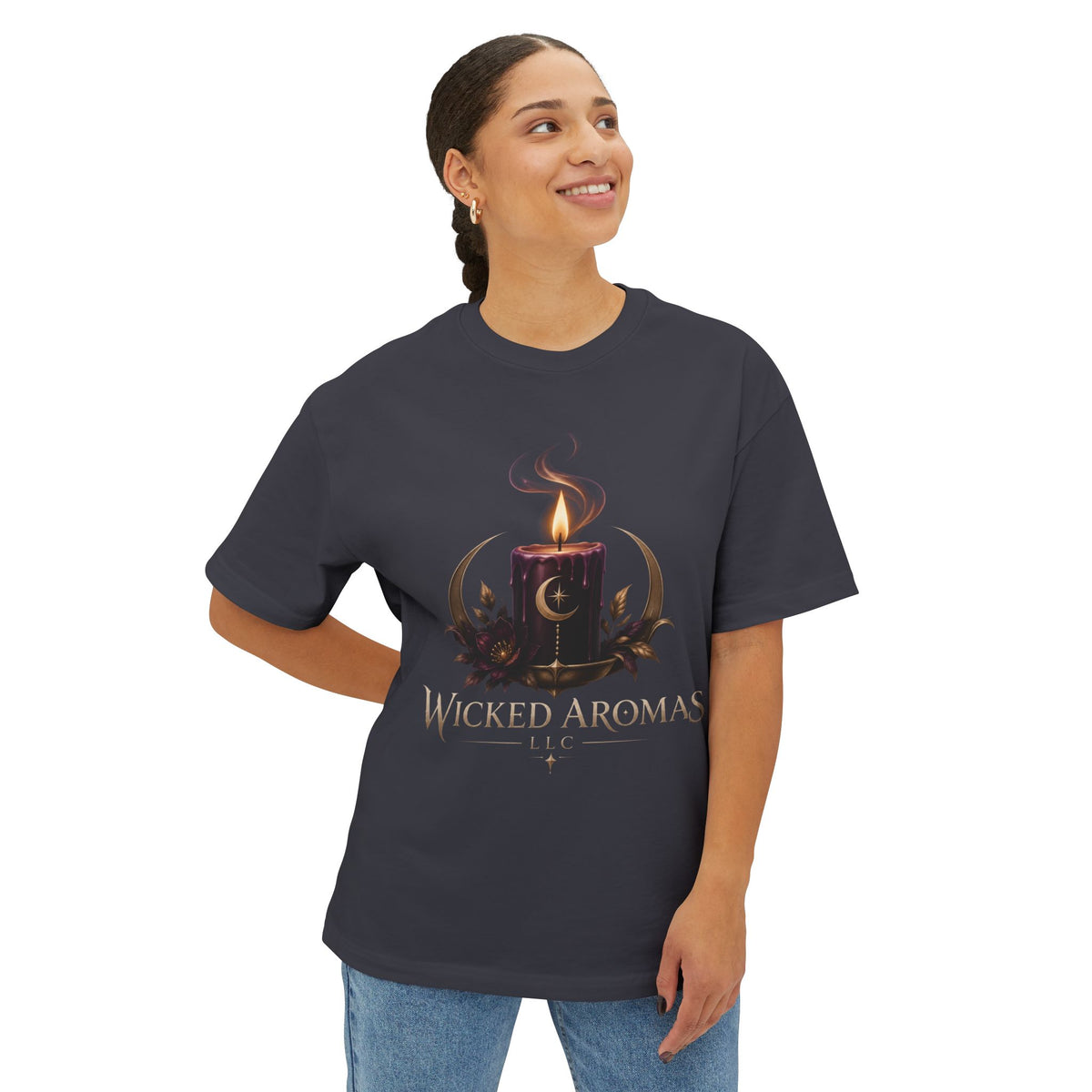 Wicked Aromas Gothic Candle Graphic T-Shirt