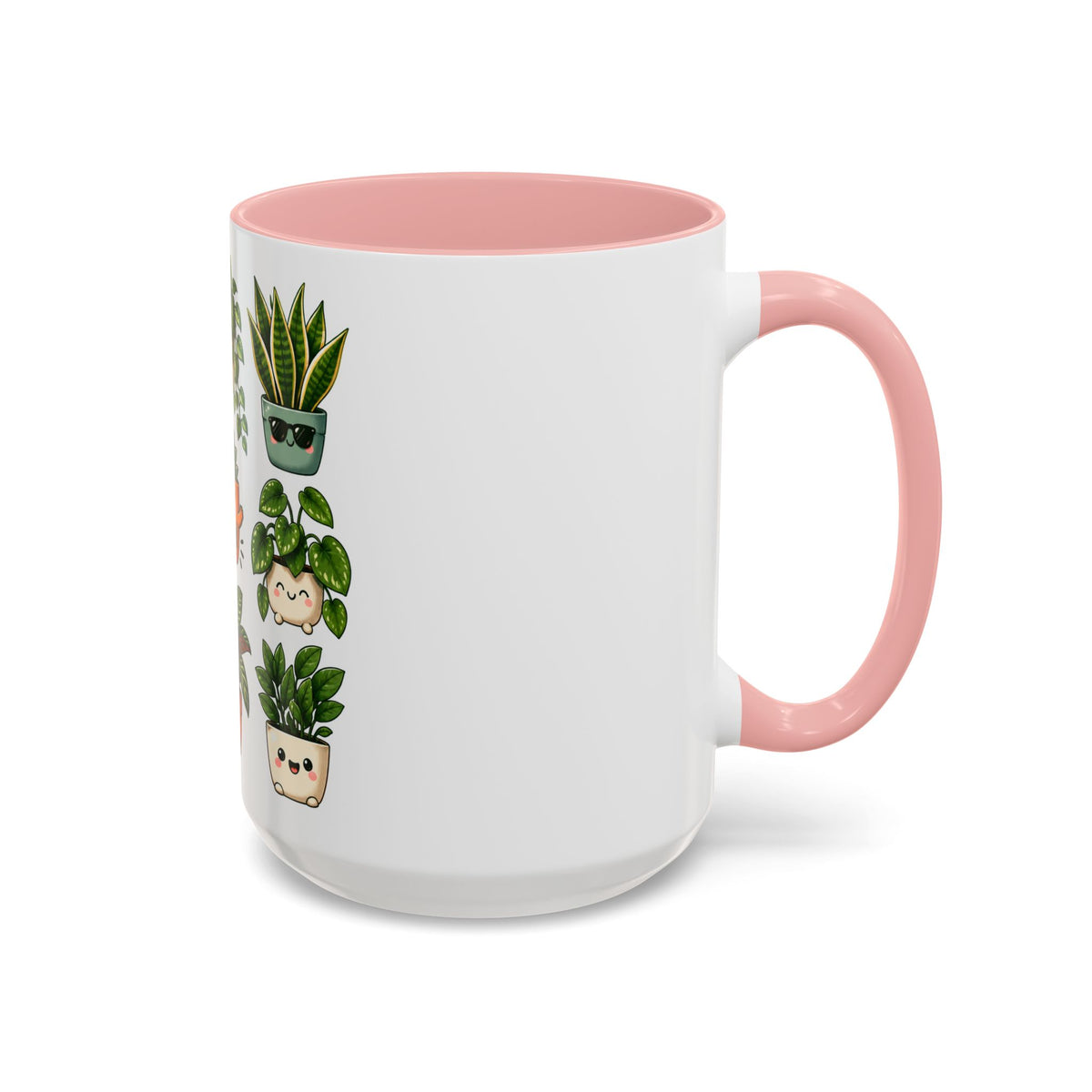 Cute Plant Lover Coffee Mug – Whimsical Succulent and Houseplant Design