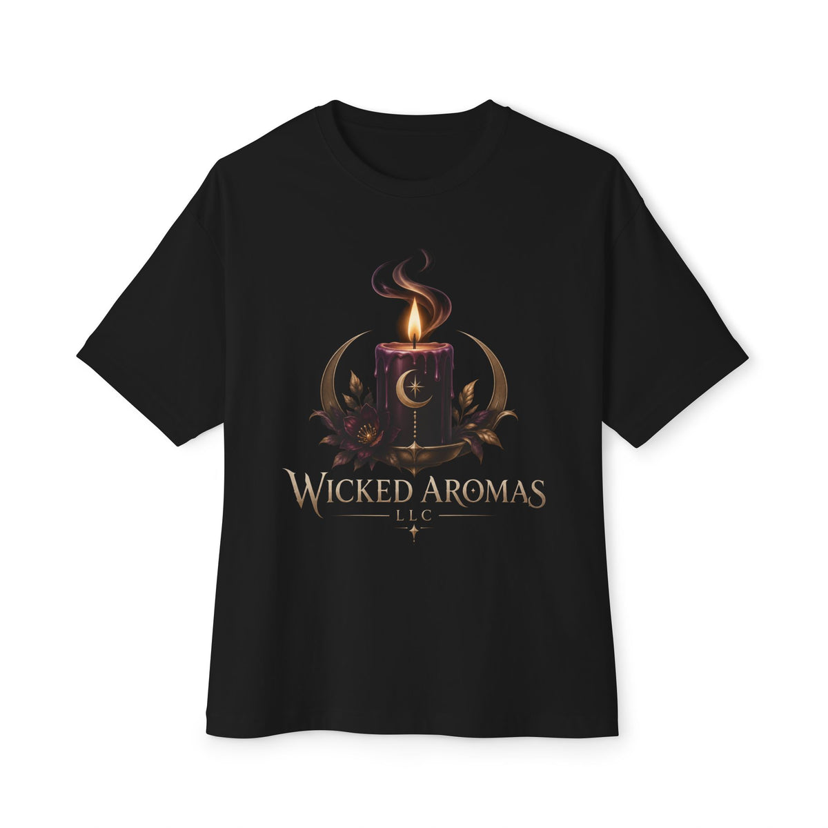 Wicked Aromas Gothic Candle Graphic T-Shirt