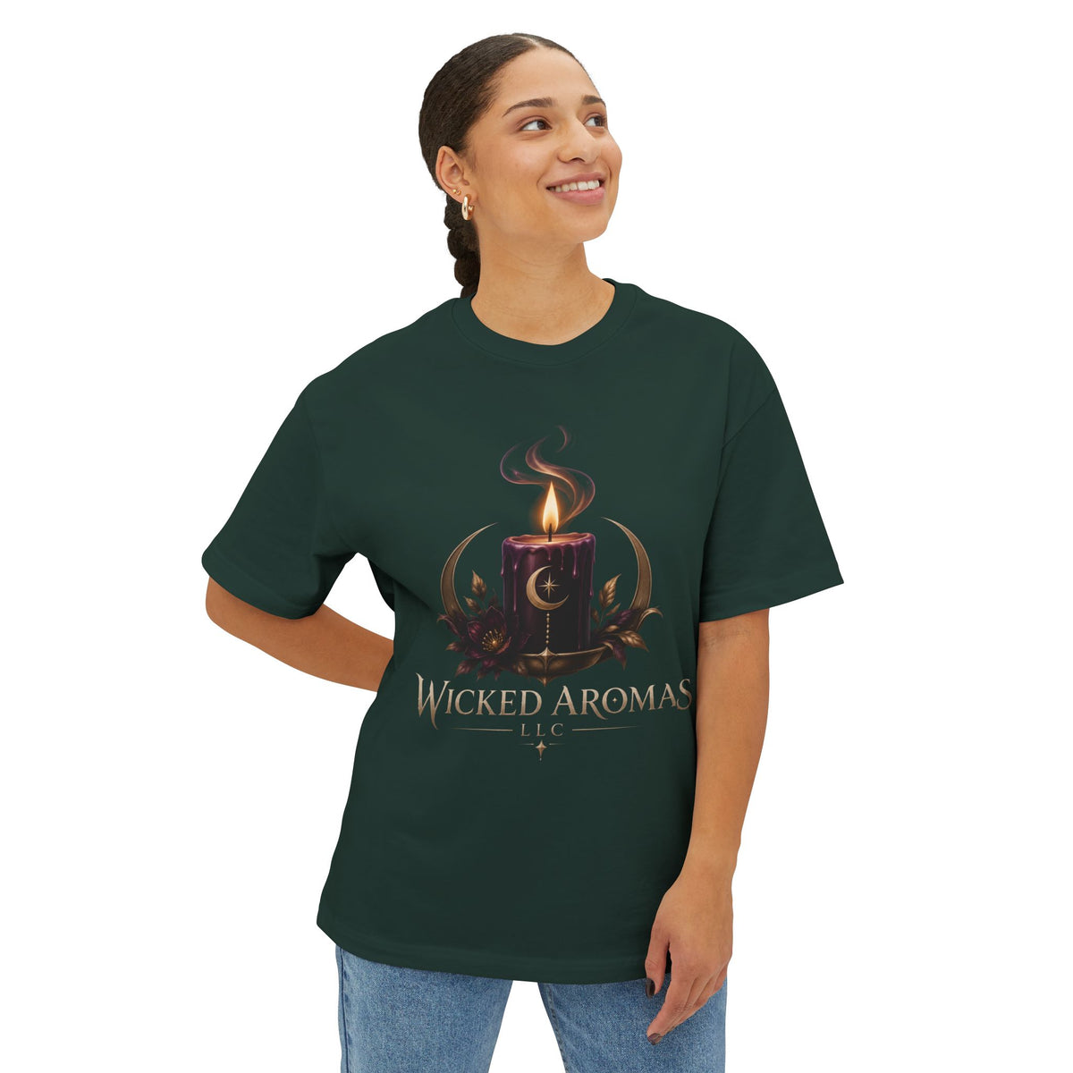 Wicked Aromas Gothic Candle Graphic T-Shirt