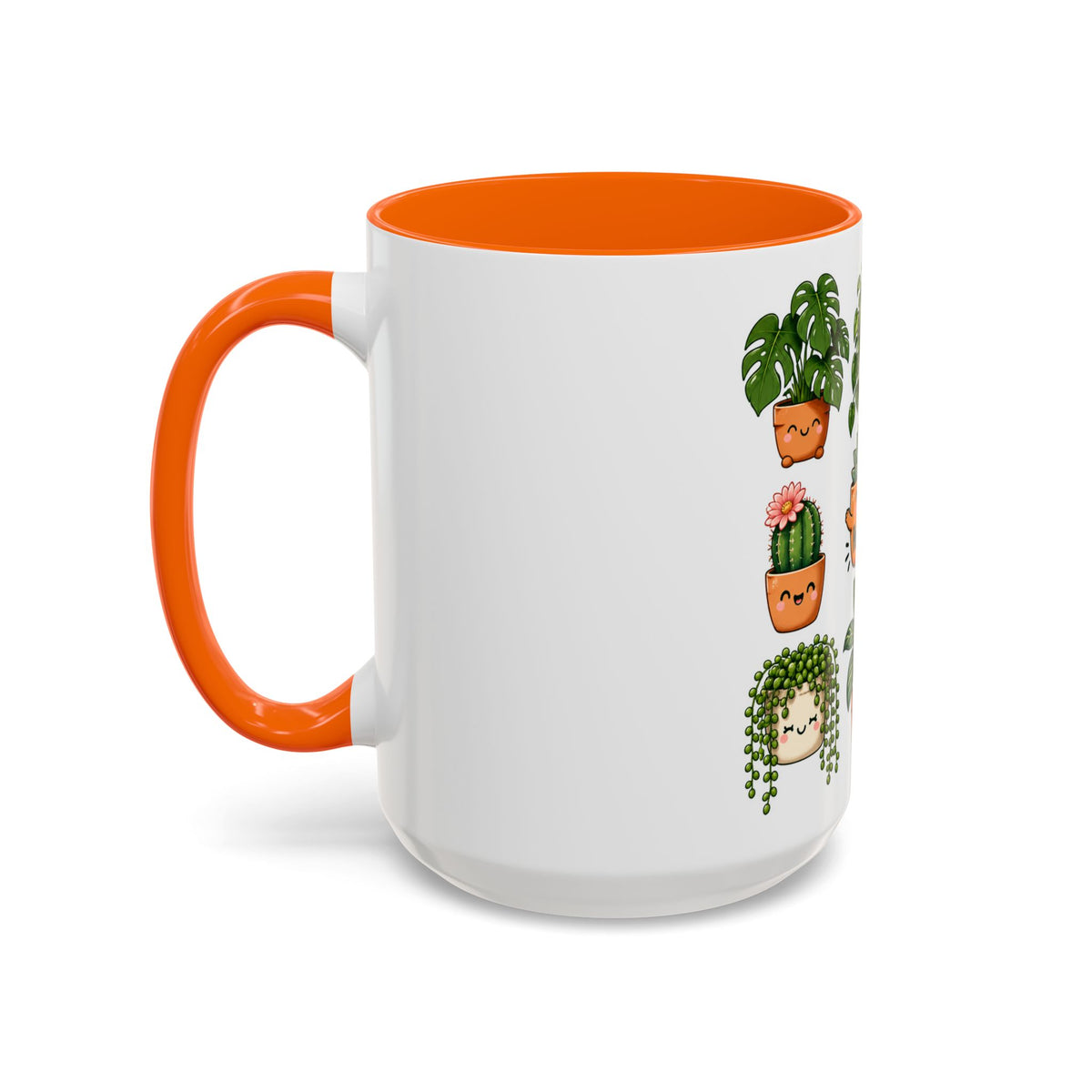 Cute Plant Lover Coffee Mug – Whimsical Succulent and Houseplant Design